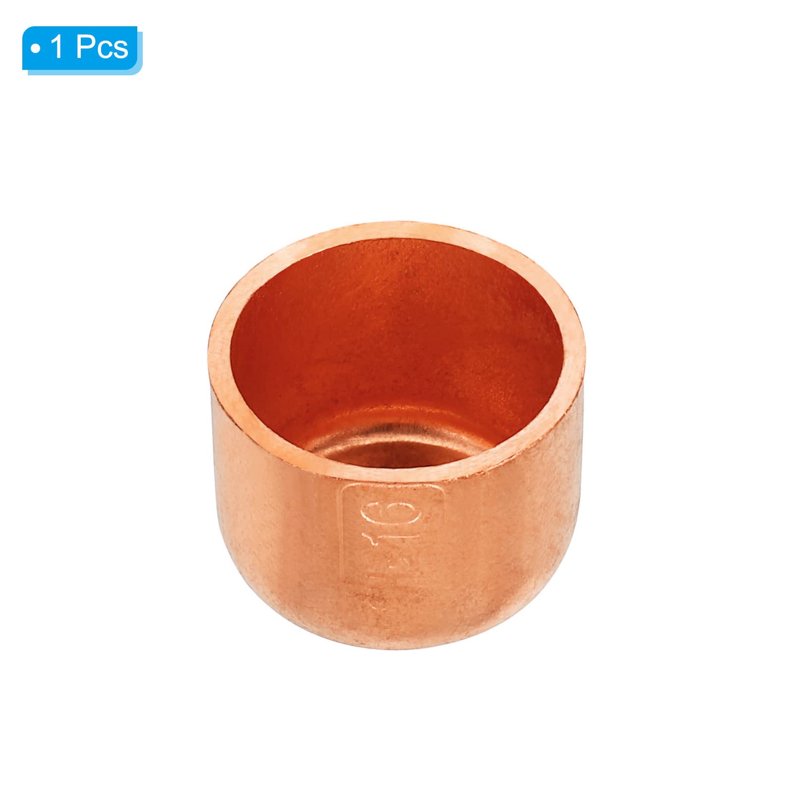 5/8 Inch ID Copper Pipe End Cap - PATIKIL Sweat Plug Solder Fitting for Plumbing, HVAC & AC Systems - Perfect for Pipe Sealing, Repair & Maintenance in Home, Commercial & Industrial Applications