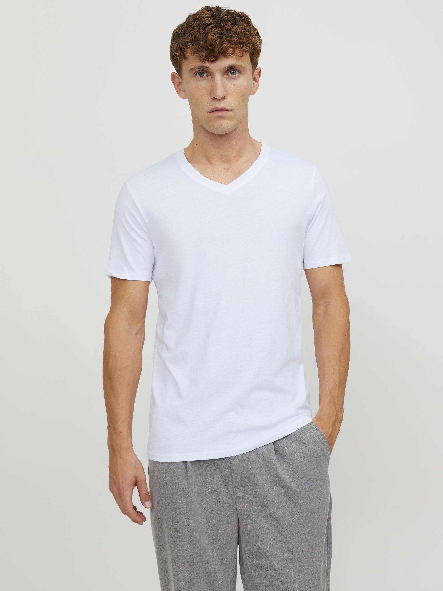 Jack & Jones V-Neck T-Shirt 2-Pack for Men - Casual & Comfort Wear