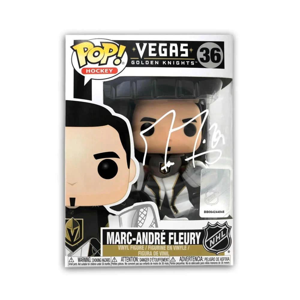 Marc Andre Fleury Signed Funko Pop - Vegas Golden Knights NHL Hockey Collectible with COA PSA/DNA Autograph - Perfect for Hockey Fans, Sports Memorabilia Collectors, and Gift Ideas