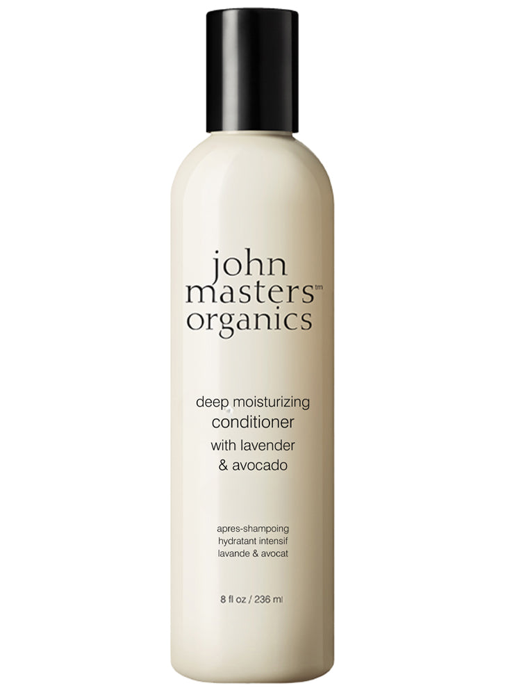 John Masters Organics Lavender & Avocado Intensive Moisturizing Conditioner for Dry, Damaged Hair - Salon Quality Vegan Hair Care for Smooth & Shiny Locks - Perfect for Daily Use & Post-Color Treatment