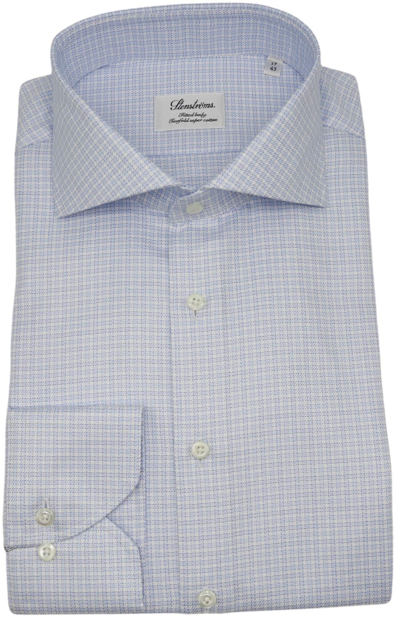 Stenstroms Men's Checked Fitted Body Shirt - Slim Fit Casual Button Down Shirt for Men | Perfect for Office, Date Night & Weekend Outings