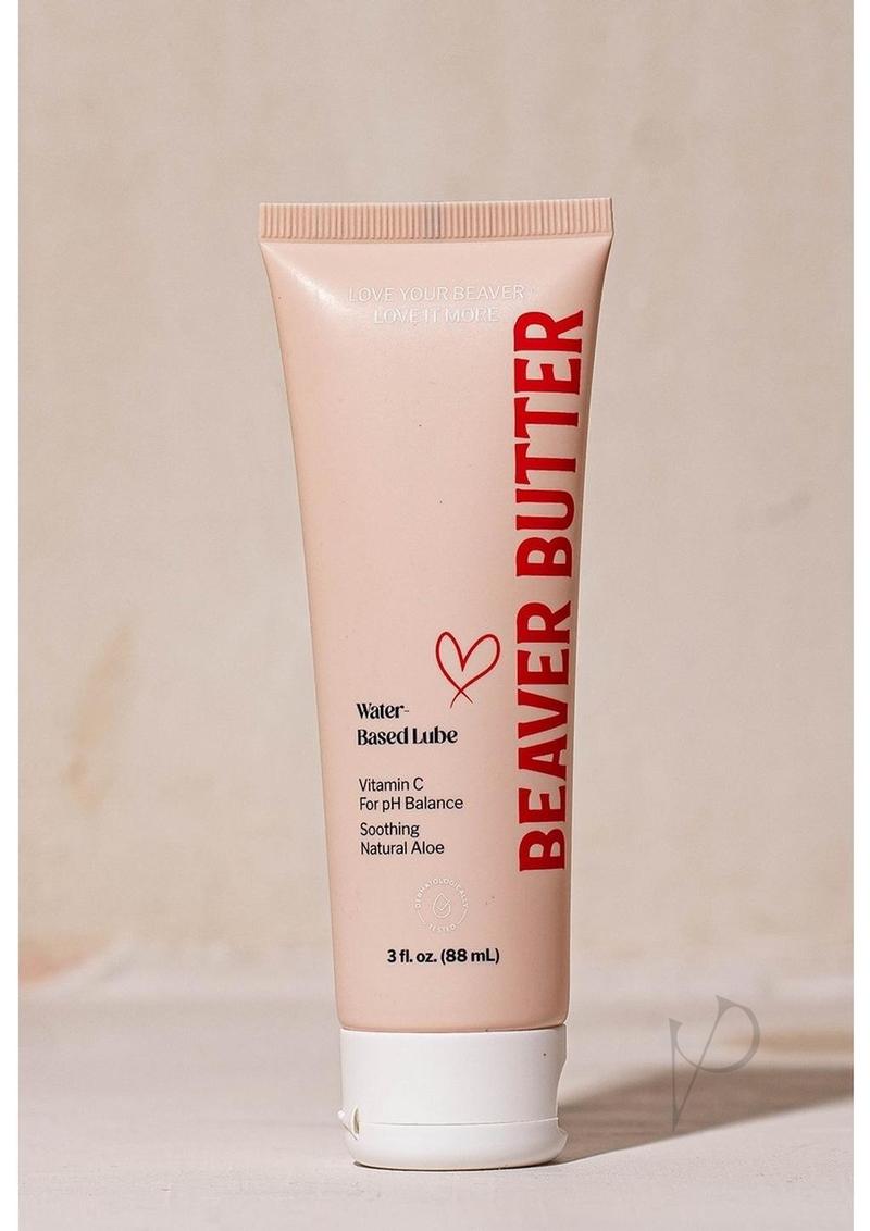 Beaver Butter Water-Based Personal Lubricant - 3oz Bottle | Long-Lasting & Hypoallergenic | Ideal for Couples & Sensitive Skin | Perfect for Massage & Intimate Moments