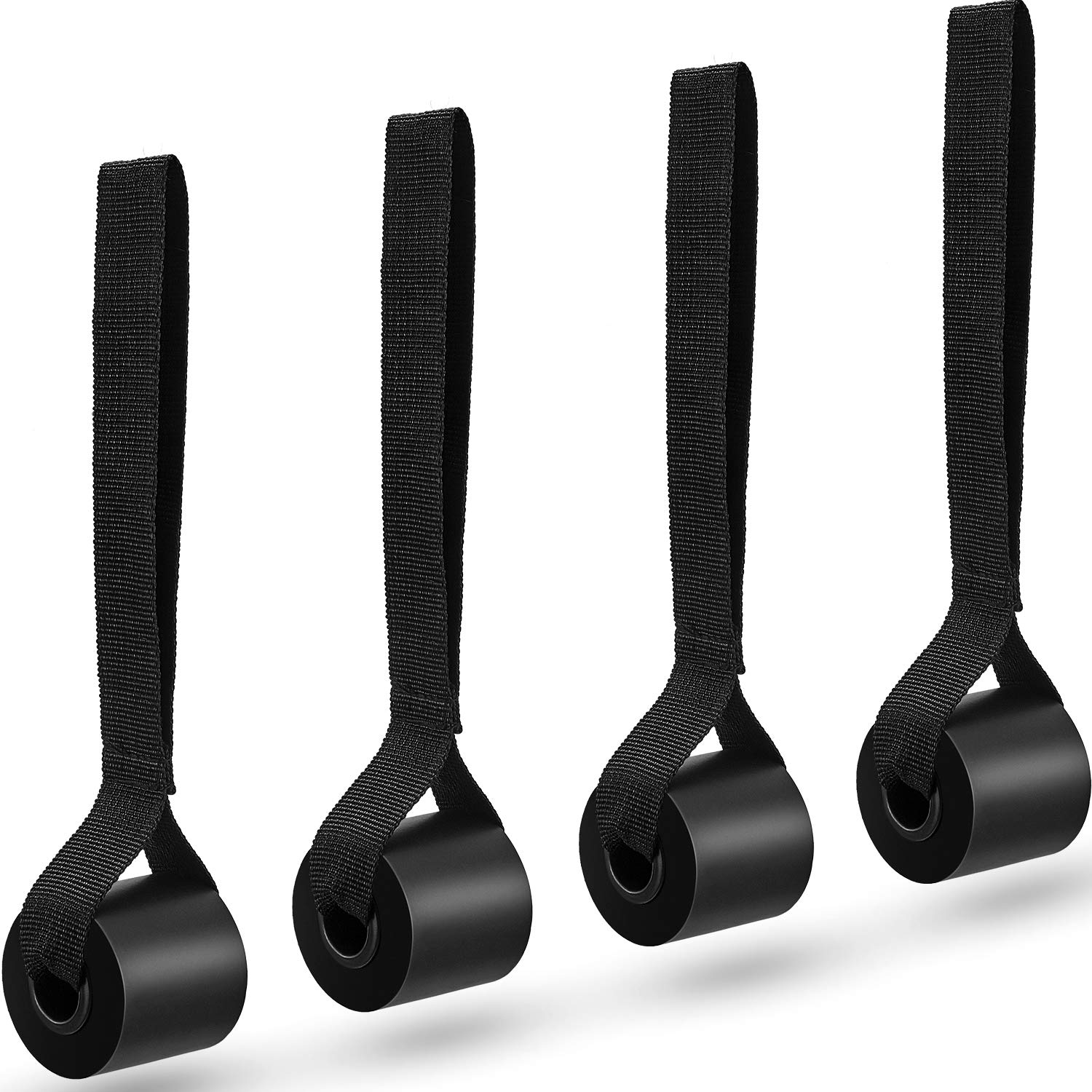 4-Piece Door Anchor Resistance Bands Set - Elastic Fitness Bands with Foam Door Anchor for Home Workouts, Strength Training, Yoga & Physical Therapy - Perfect for Full-Body Exercise & Rehabilitation