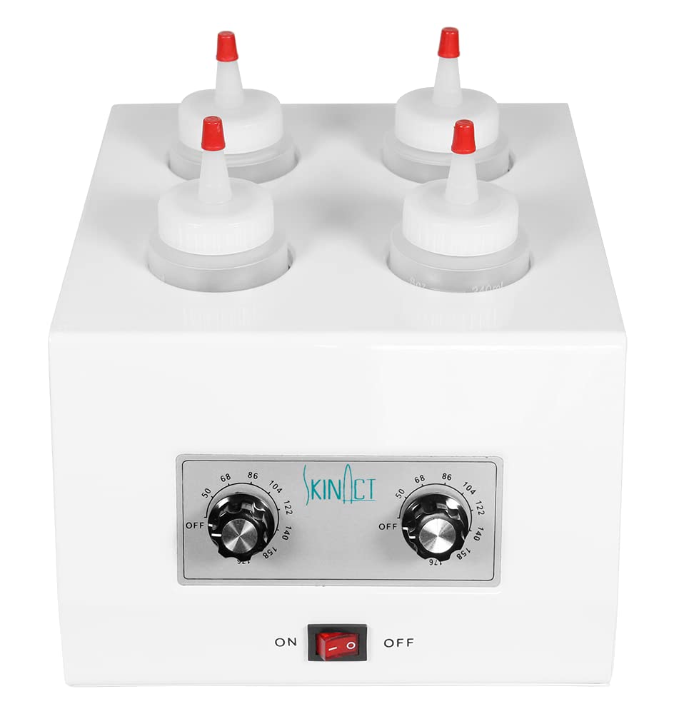 SkinAct Electric Bottle Warmer with Adjustable Temperature - 4-in-1 Fast Heating for Baby Bottles, Breast Milk & Formula - Perfect for Nursery, Travel & Night Feedings