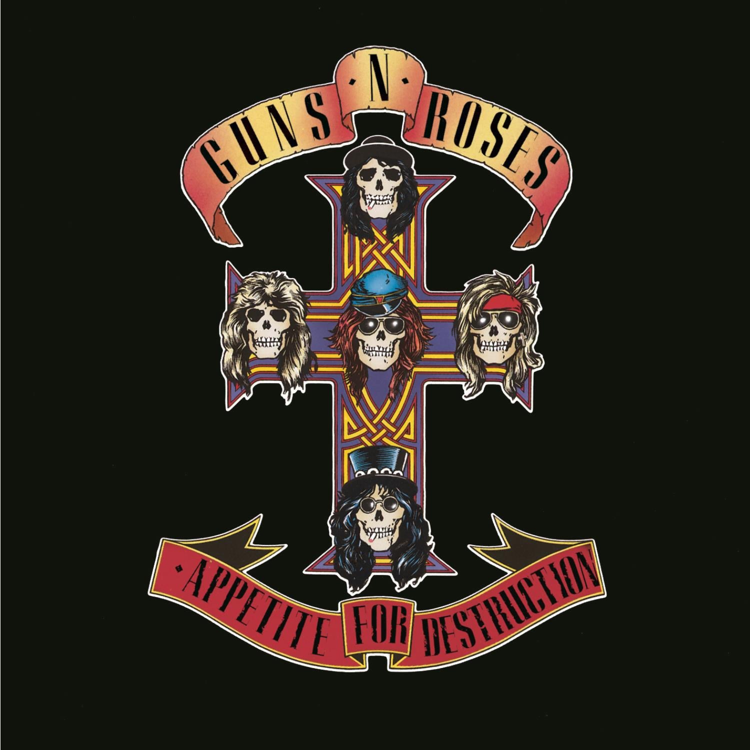 Guns N' Roses Appetite For Destruction (Remastered Reissue) - Vinyl Record | Classic Rock Album for Music Lovers & Collectors - Perfect for Home Listening, Parties & Gifts