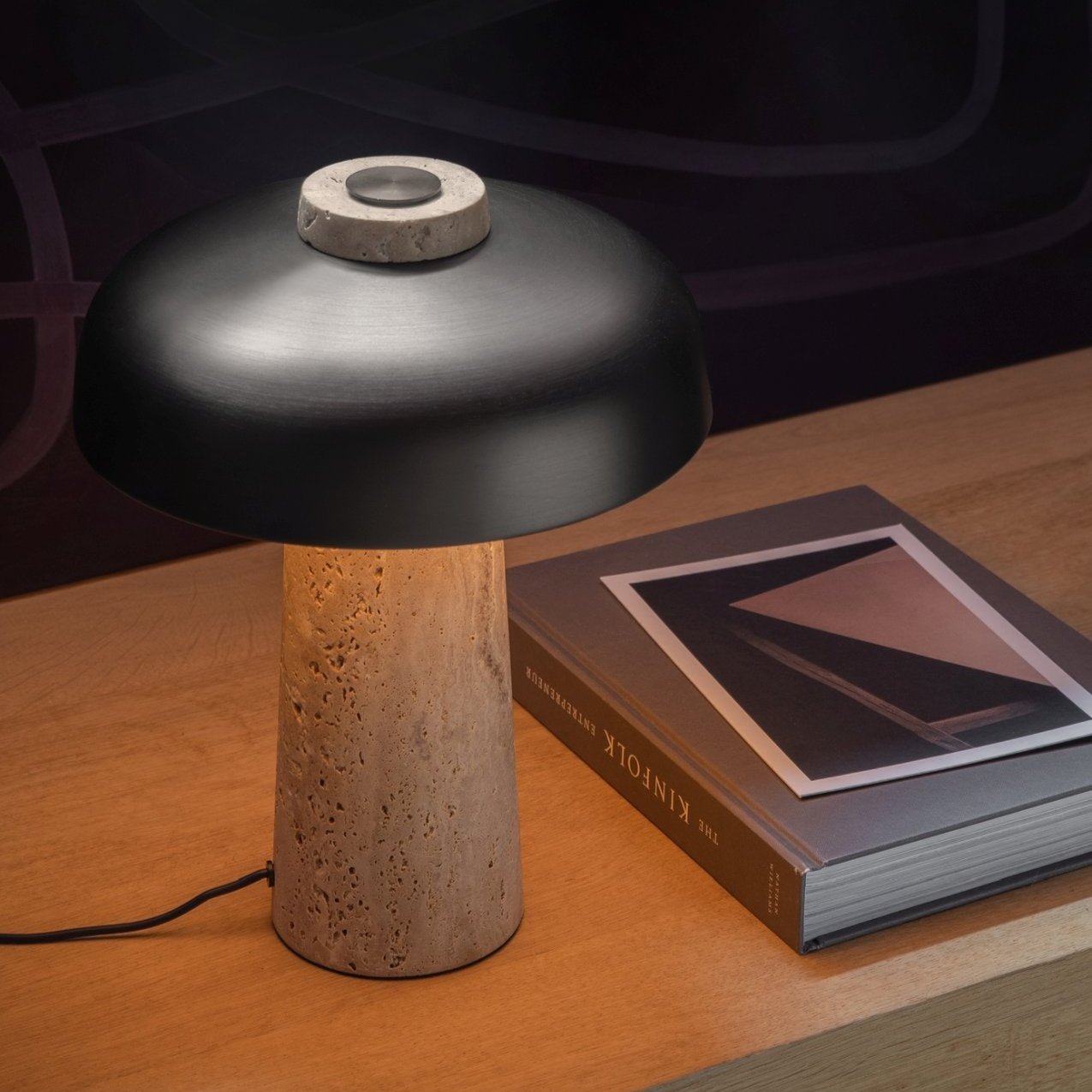 Modern Terra Dome Table Lamp - Stylish LED Bedside Lamp for Bedroom, Living Room & Office - Warm White Light with Adjustable Brightness - Perfect for Reading, Relaxing & Decor
