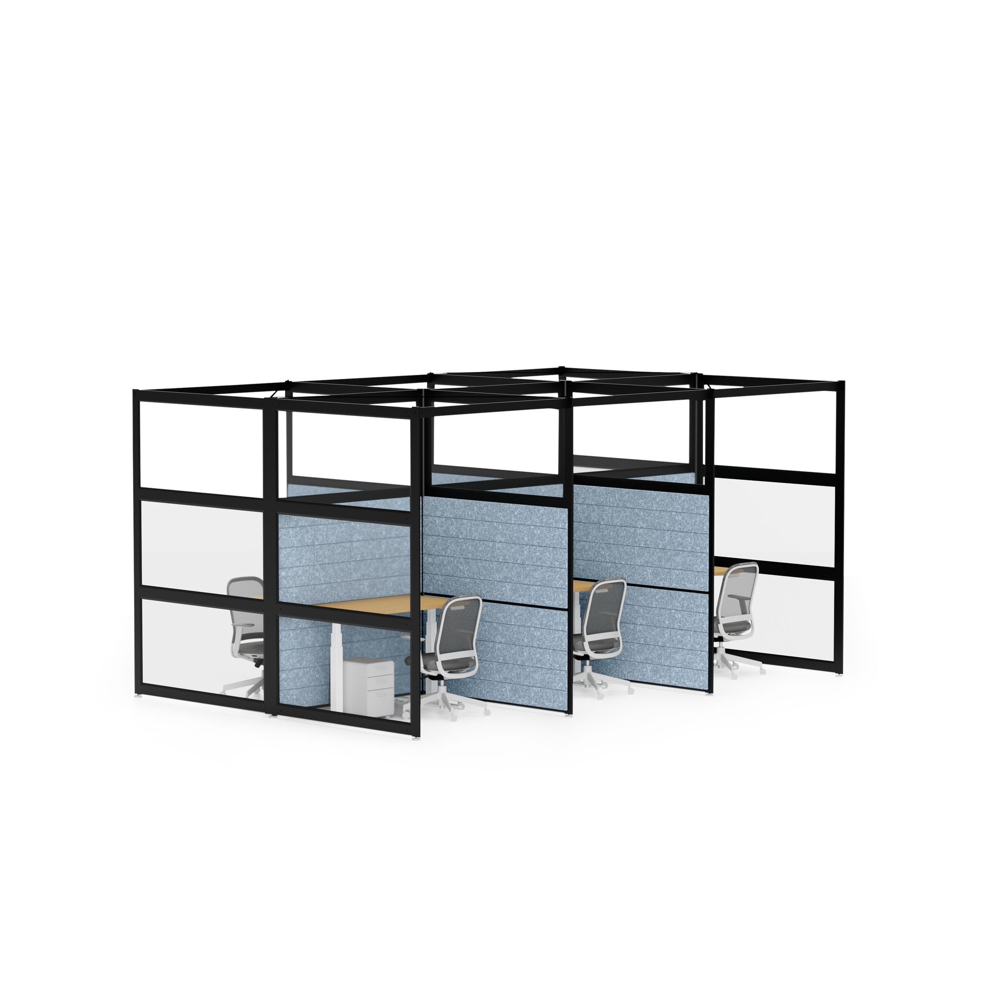 PoppinSpaces Hone Space for 6 - Premium Home Office Desk Organizer Set for Workspace & Study Room Organization