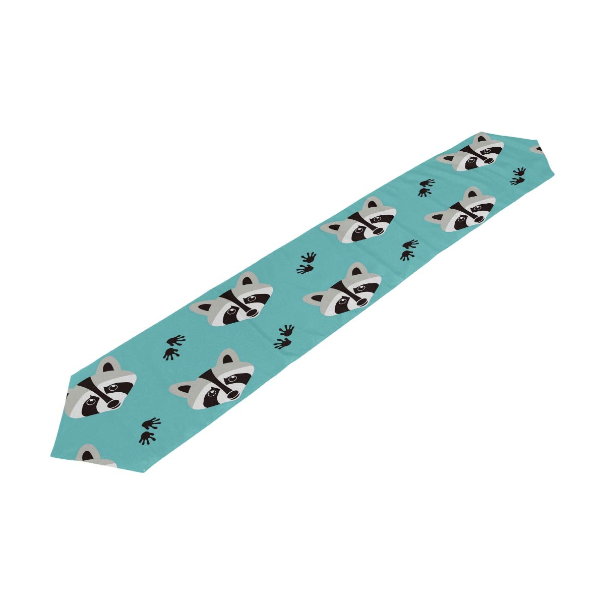 MOYYO Cute Raccoon Table Runner 13x70 Inch - Polyester Tablecloth for Coffee & Dining Tables - Perfect for Wedding, Birthday, Engagement Parties & Home Decor - Ideal for Living Room, Banquet & Holiday Decorations