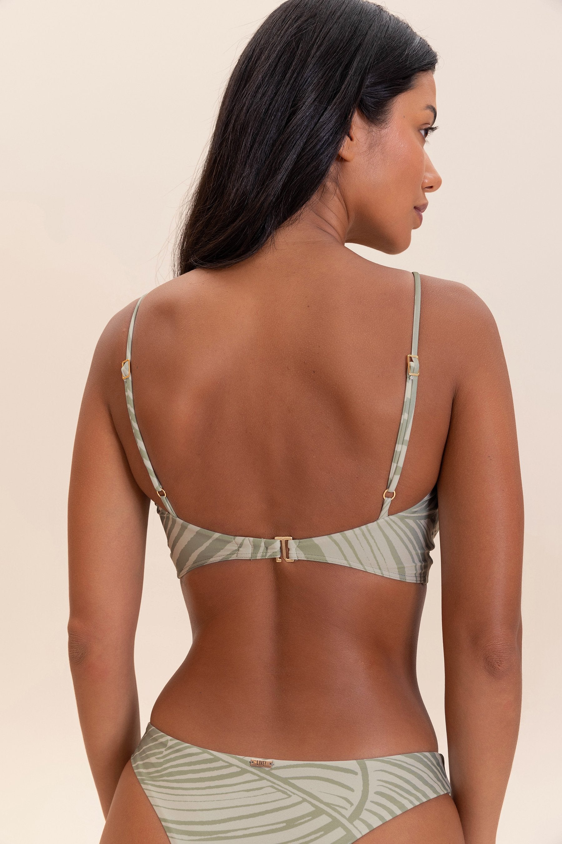 Forest Print Thong Bikini Bottom - Sexy High Cut Swimwear for Beach & Pool Party | Women's Cheeky Swim Bottom for Summer Vacation & Tropical Getaway