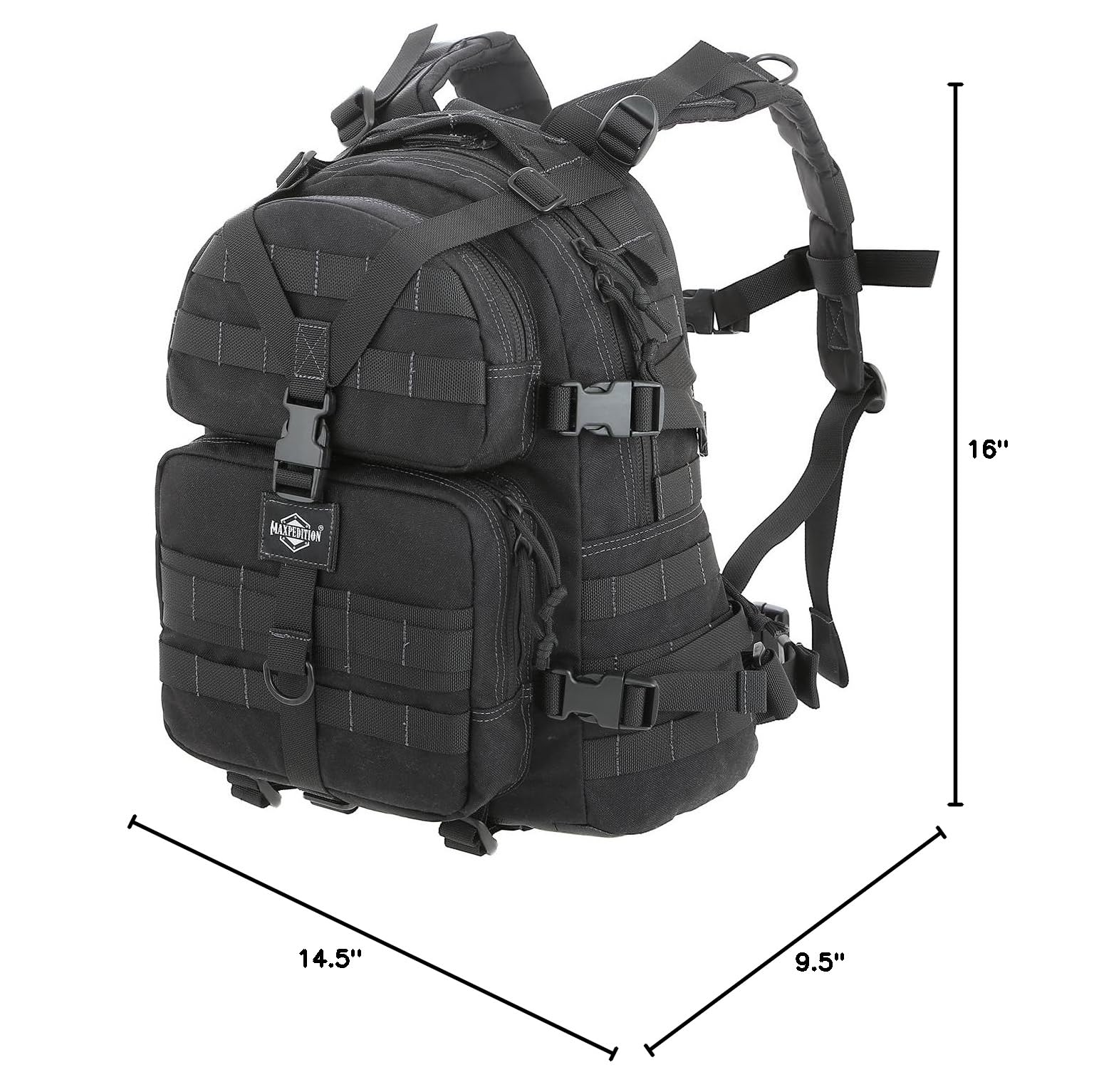 MAXPEDITION Condor-II Tactical Backpack - Durable Military-Grade Rucksack for Hiking, Camping & Outdoor Adventures | Water-Resistant & Multi-Pocket Design