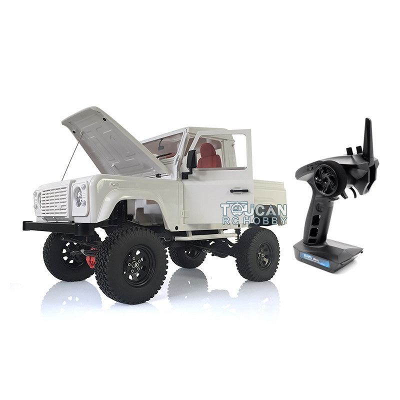1/10 Scale D90 RC Rock Crawler Car - 4WD Off-Road Remote Control Truck with Metal Chassis, ESC, Servo Motor, LED Lights & Sound System - Perfect for Trail Crawling and Backyard Rock Climbing Adventures