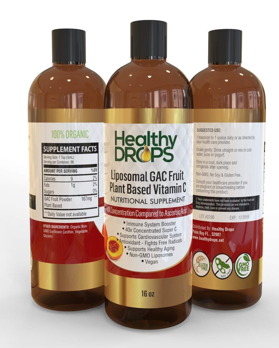 Liposomal GAC Fruit Super Vitamin C Supplement - Plant-Based Immune Support for Daily Wellness & Antioxidant Boost