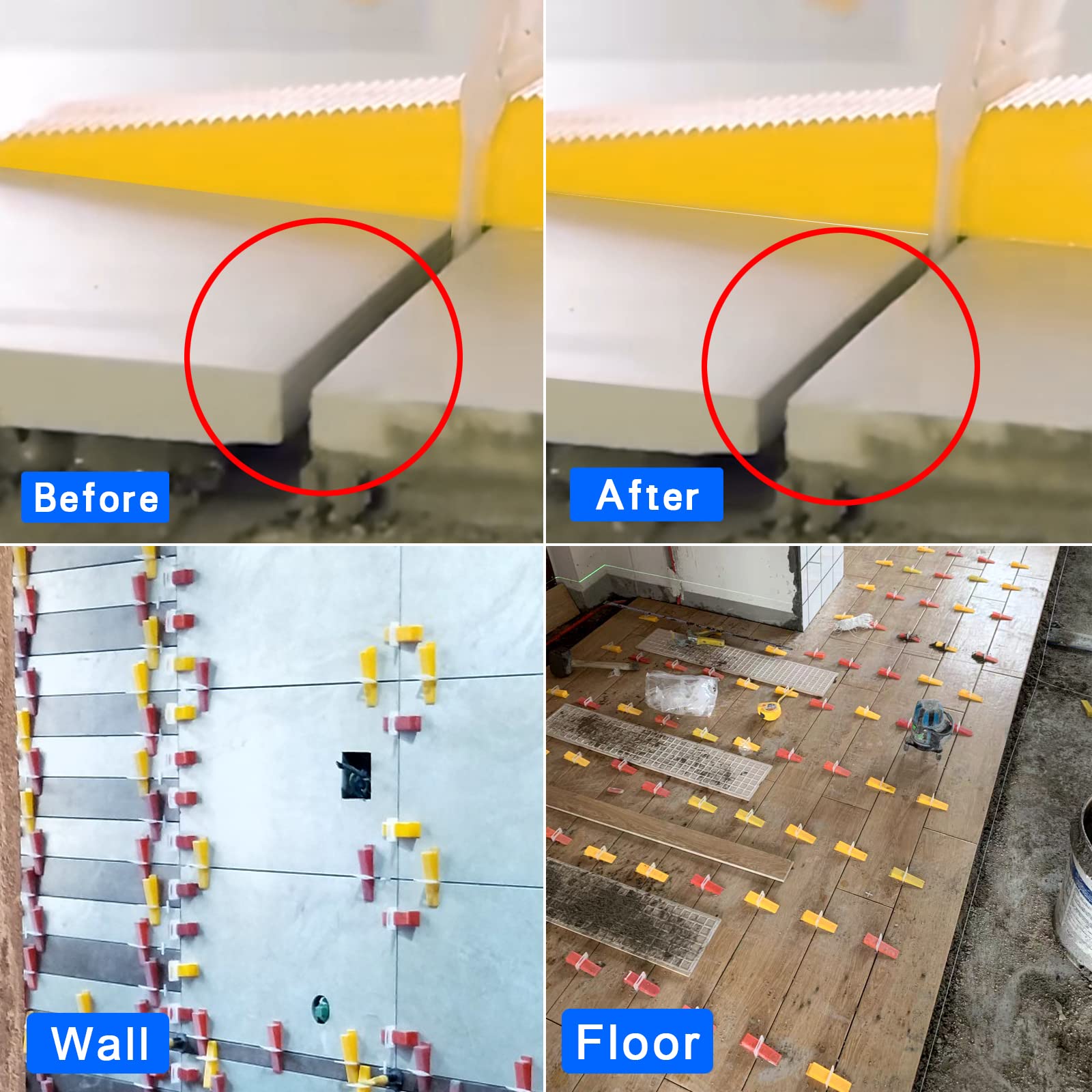 Professional Tile Leveling System Kit - 4500pcs 1/16