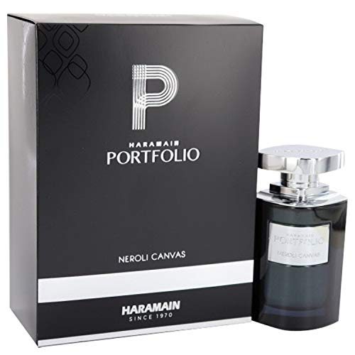 Al Haramain Portfolio Neroli Canvas Eau De Parfum Spray for Men - 2.5 oz Long-Lasting Cologne with Fresh Citrus & Floral Notes | Perfect for Daily Wear, Office & Special Occasions