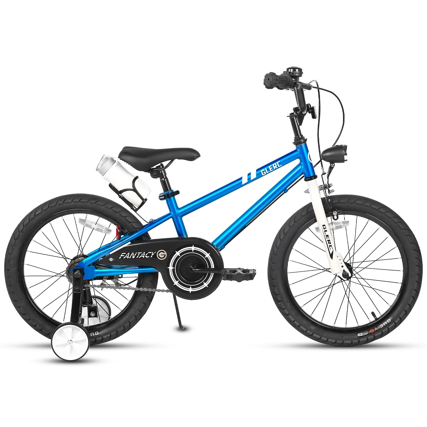 Fantasy 12 14 16 18 20 Inch Kids Bicycle for Boys & Girls Ages 2-14 - Adjustable Training Wheels, Safety Headlight & Water Bottle Holder - Multiple Color Options for School, Park & Neighborhood Riding