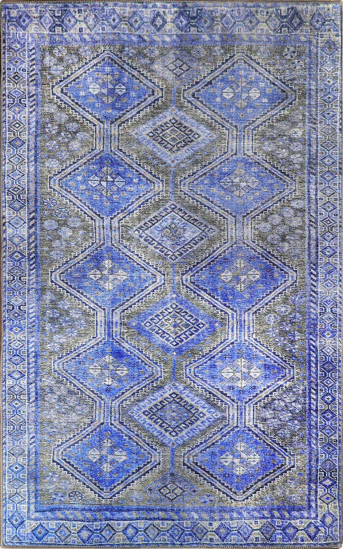 Southwestern Geometric Diamond Pattern Indoor Area Rug & Runner - Perfect for Living Room, Bedroom, or Hallway Decor