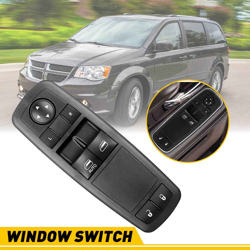2008-2011 Dodge Grand Caravan & Chrysler Town & Country Master Power Window Switch - 8+8 Pin Replacement Part for Smooth Window Operation - Perfect for DIY Auto Repairs and Vehicle Maintenance