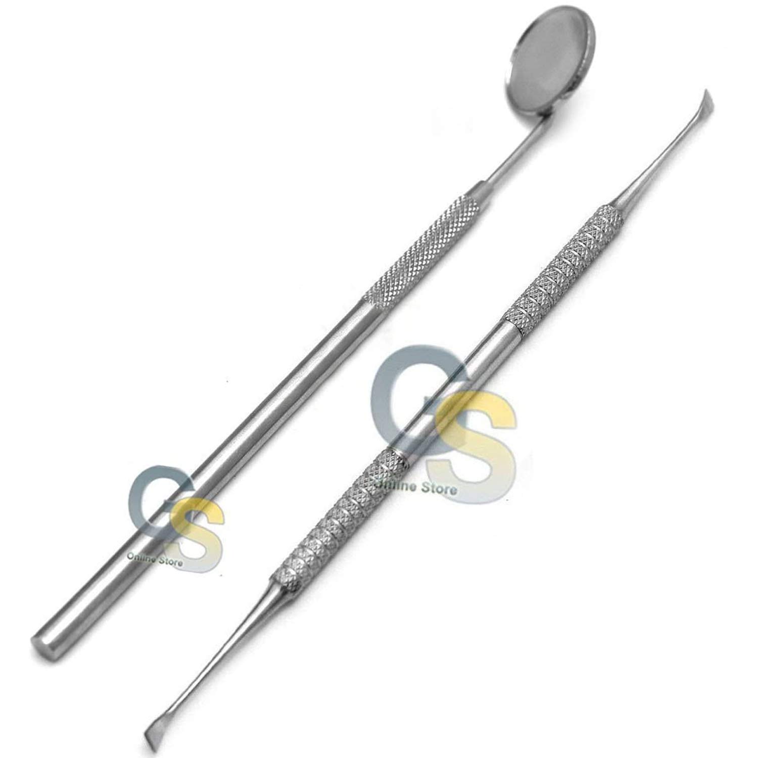 G.S Dog Teeth Scaler - Tartar and Plaque Remover for Dogs with Mirror Handle | Professional Dental Cleaning Tool for Pets | Perfect for At-Home Dog Dental Care and Oral Hygiene Maintenance