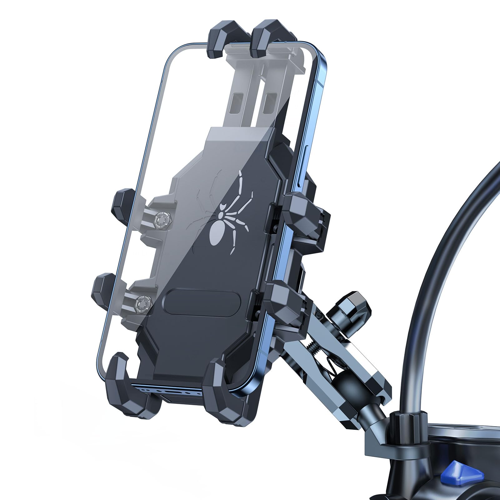 Motorcycle Phone Mount - Aluminum Alloy Bike Holder for 4.5-7