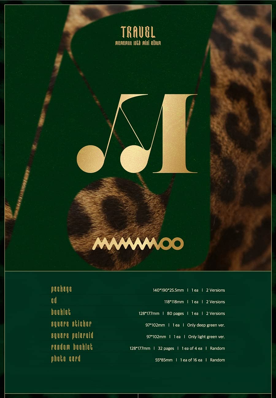 MAMAMOO - Travel (10th Mini Album) K-Pop CD + Extra Photocards Set (Random Version) | Perfect for K-Pop Collectors & Fans Gift Ideas