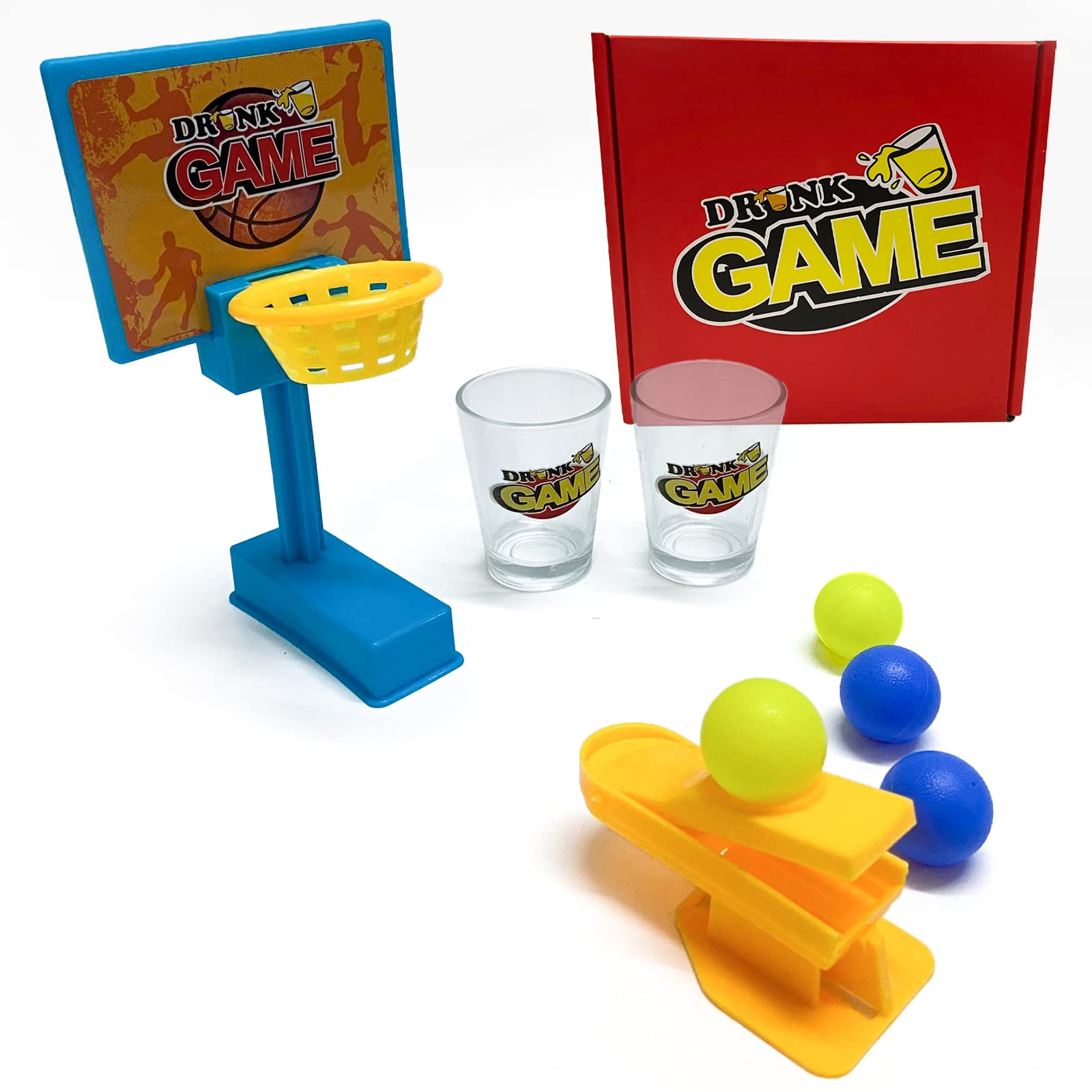 Mini Basketball Hoop Set - Fun Tabletop Shooting Game for Adults & Kids - Perfect for Parties & Gifts