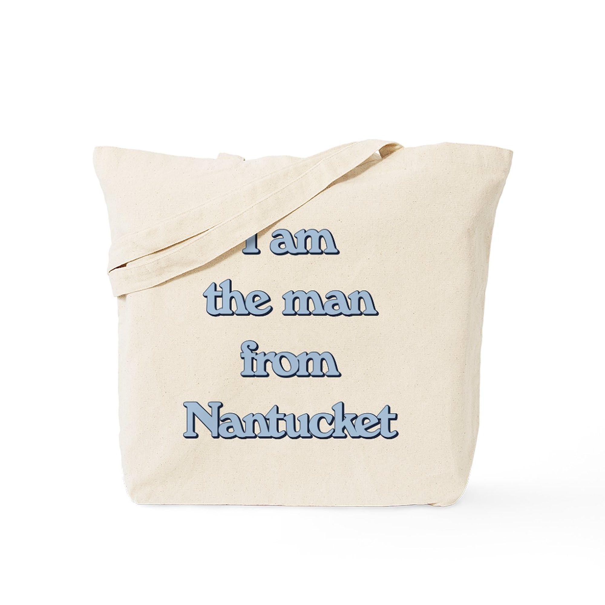 CafePress I Am The Man From Nantucket Tote Bag - Natural Canvas Reusable Shopping Bag for Groceries, Beach & Everyday Use