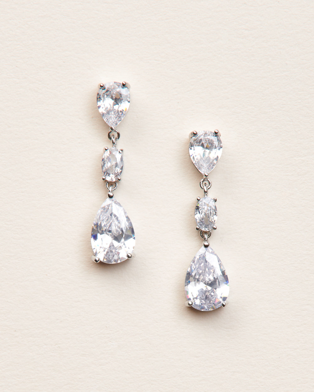 Miley CZ Earrings for Women - Elegant Cubic Zirconia Stud Earrings - Perfect for Parties, Weddings & Everyday Wear