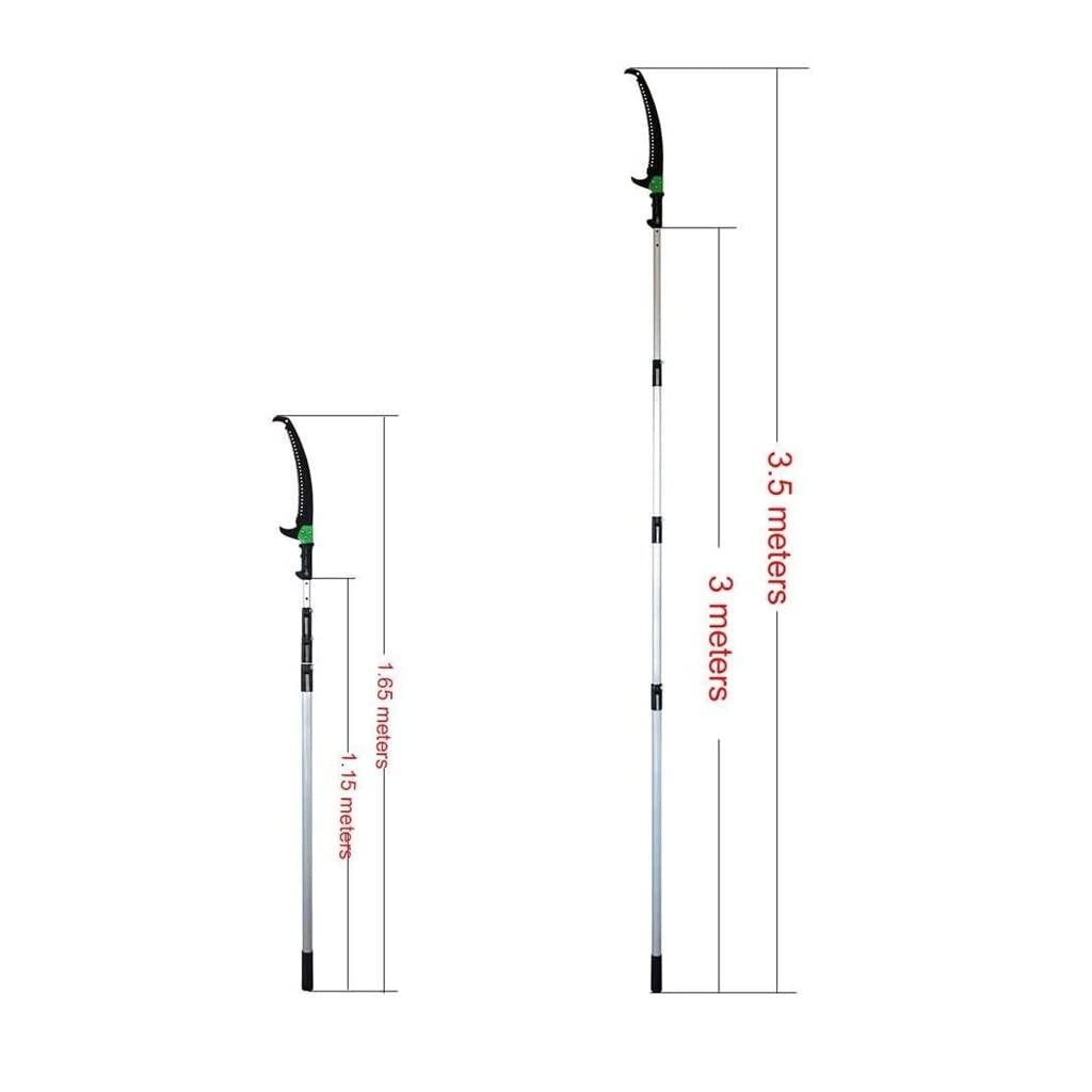Extendable Telescopic Pole Saw 3.5M - High Reach Tree Pruner for Trimming Branches, Leaves & Fruit Trees | Lightweight Landscaping Tool for Gardening, Yard Maintenance & High Altitude Pruning | Perfect for Home Gardeners & Professional Landscapers