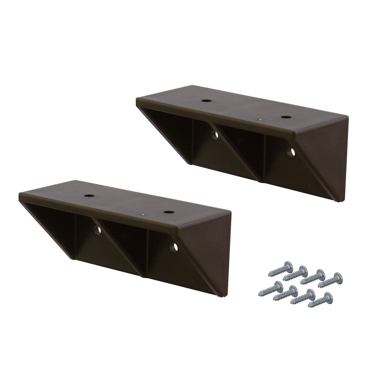 LABRICO 2 x 4 Shelf Brackets - Heavy Duty Metal Shelf Supports for Wall Shelves - DIY Storage Solutions for Home, Garage & Office Organization - Perfect for Floating Shelves and Decorative Display