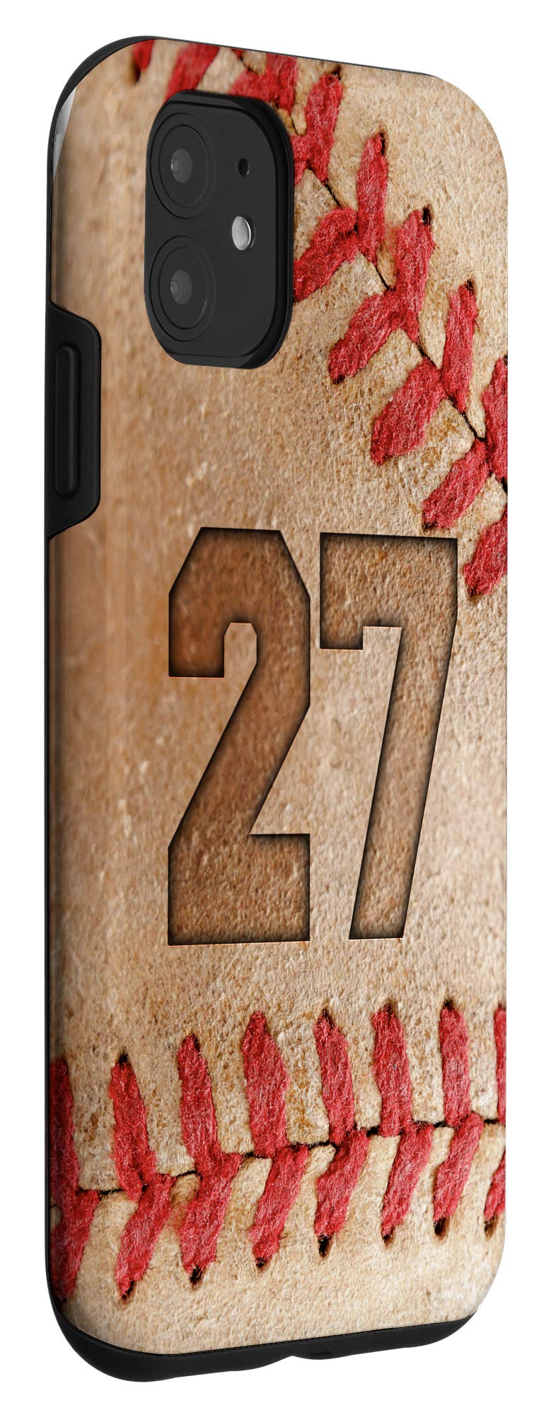 iPhone 11 Baseball Fan Case - #27 Jersey Design Phone Cover for Baseball Lovers | Perfect Gift for MLB Fans & iPhone Users | Game Day, Sports Events, Fan Collection