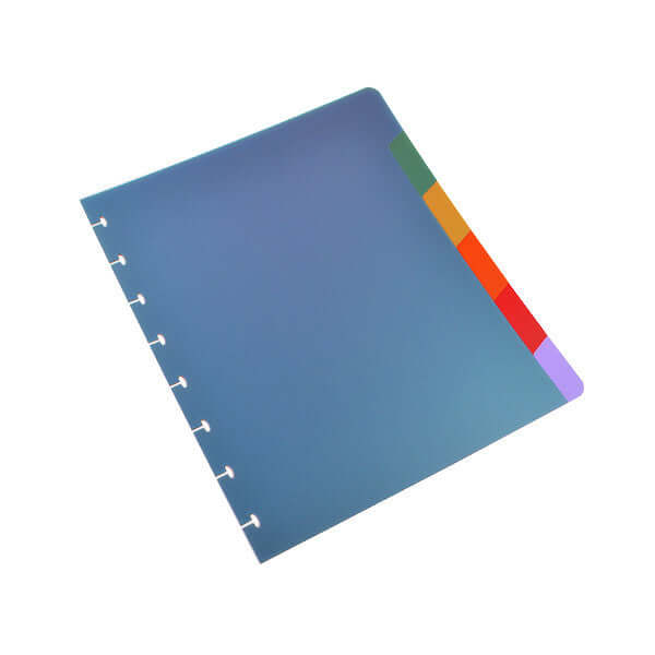 Atoma Polypropylene Notebook Index Dividers 165 x 210mm - 5-Tab Set for Organizing Notes, School, Office & Planner - Durable & Customizable Dividers for A5 Notebooks
