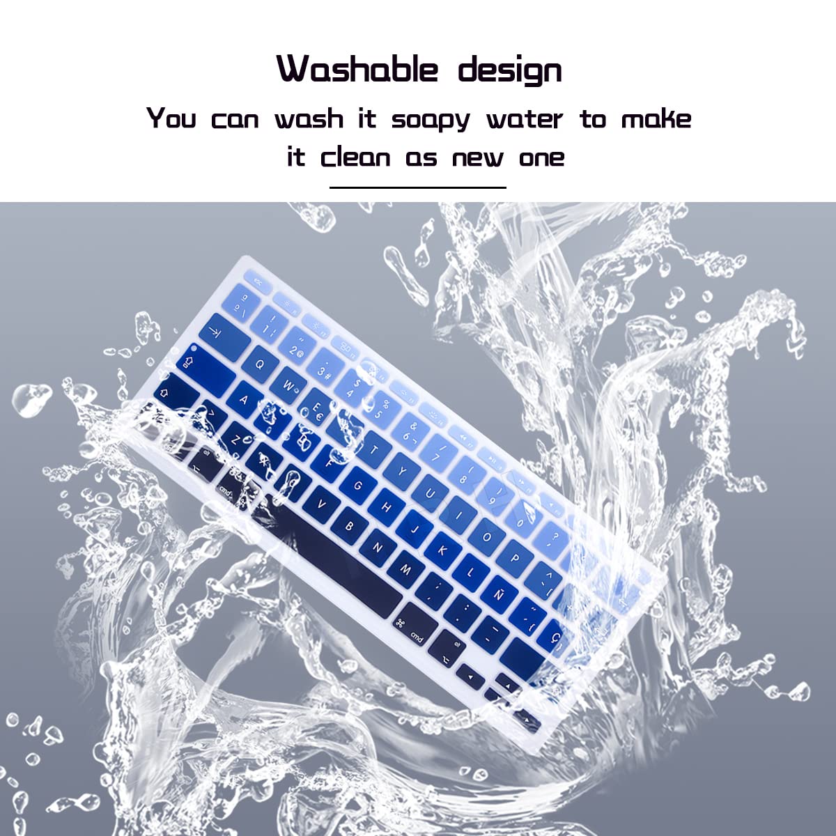 Spanish Language Silicone Keyboard Cover for MacBook Air 11.6