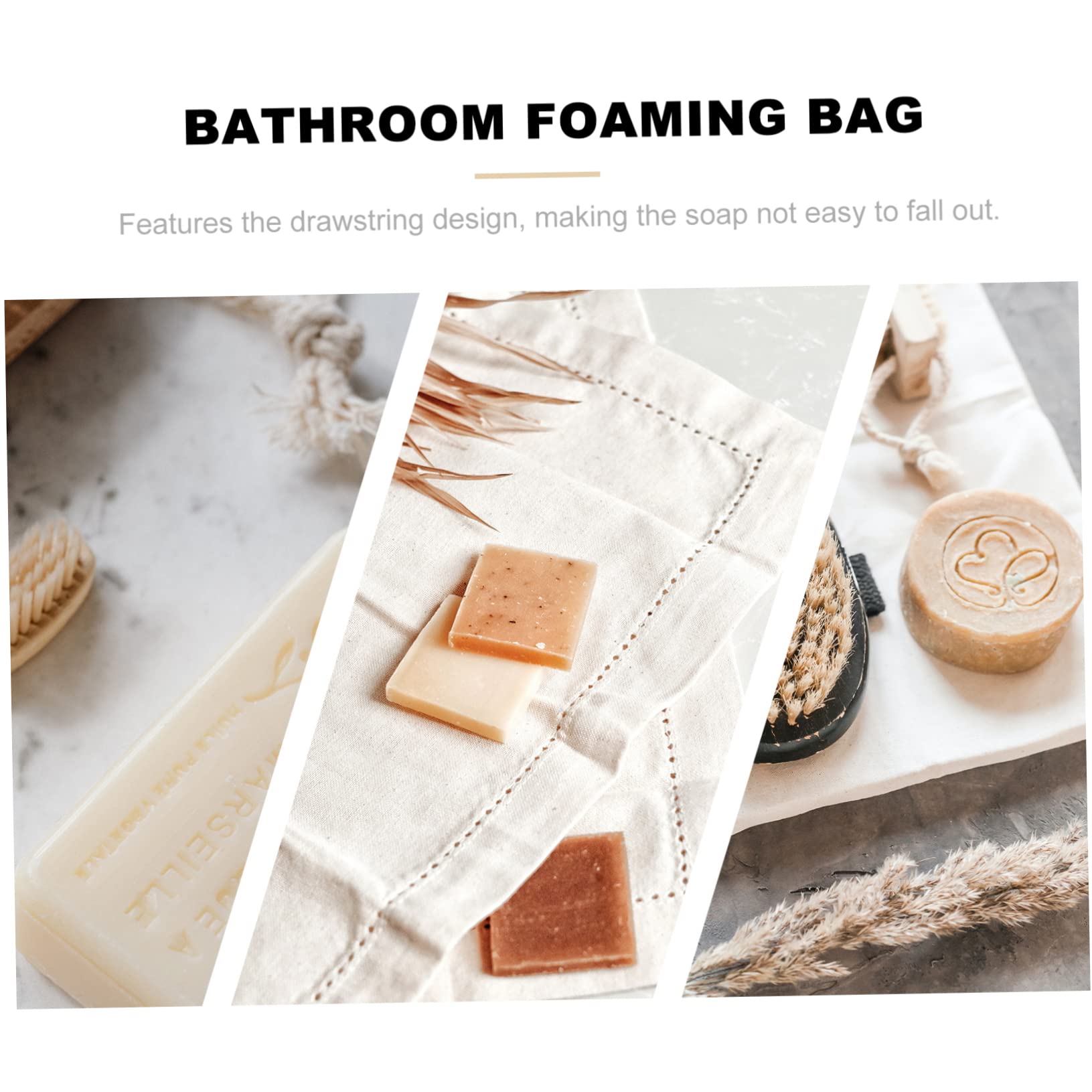 20Pcs Soap Foaming Nets Mesh Soap Bags with Hanging Rope - Reusable Soap Savers for Bath & Shower | Random Colors | Creates Rich Lather for Gentle Cleansing | Perfect for Travel, Gym & Eco-Friendly Bathrooms