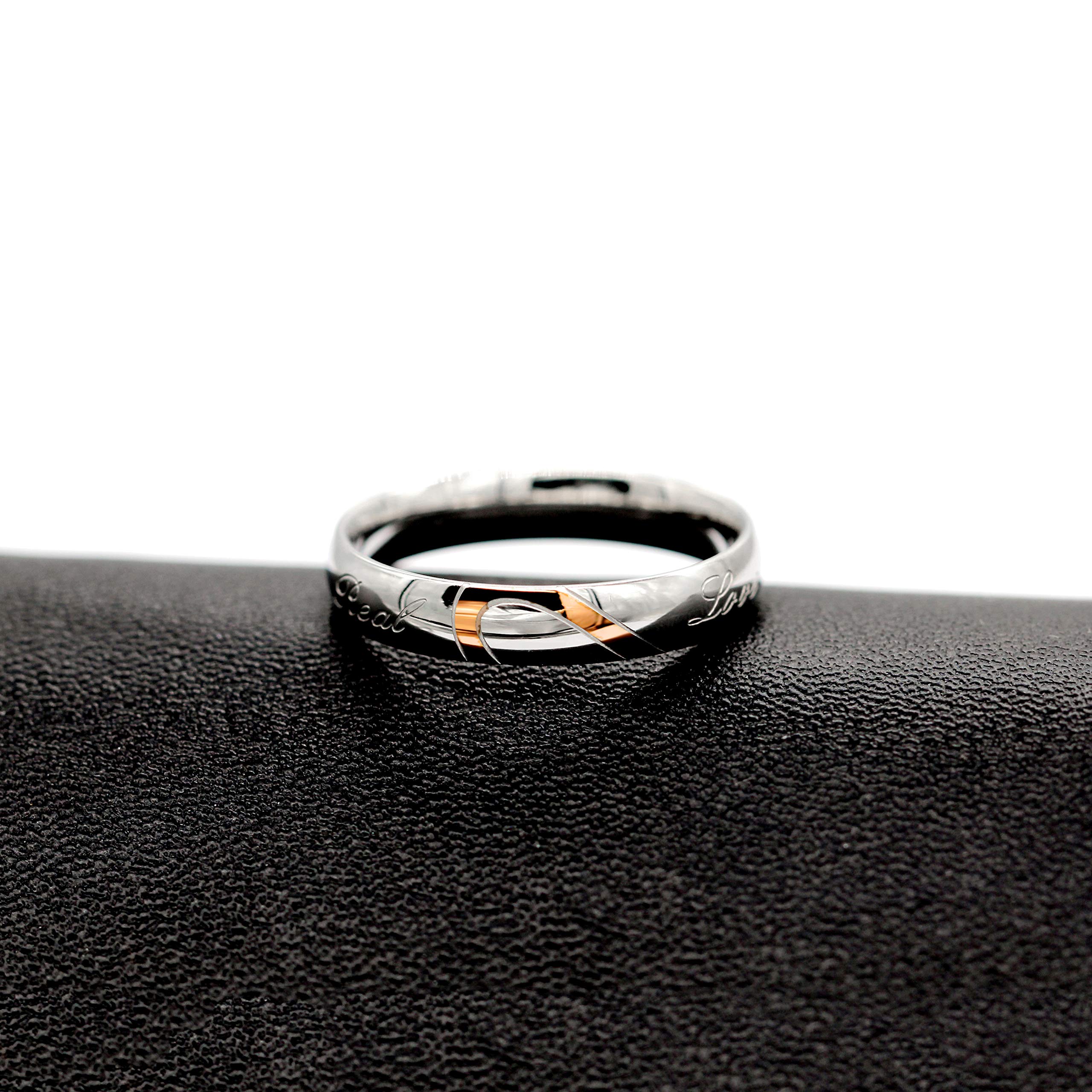 Uloveido Titanium & Stainless Steel Couple Wedding Rings Set - Engravable Matching Engagement Bands for Him & Her (Y552) - Perfect for Anniversaries, Proposals & Romantic Gifts