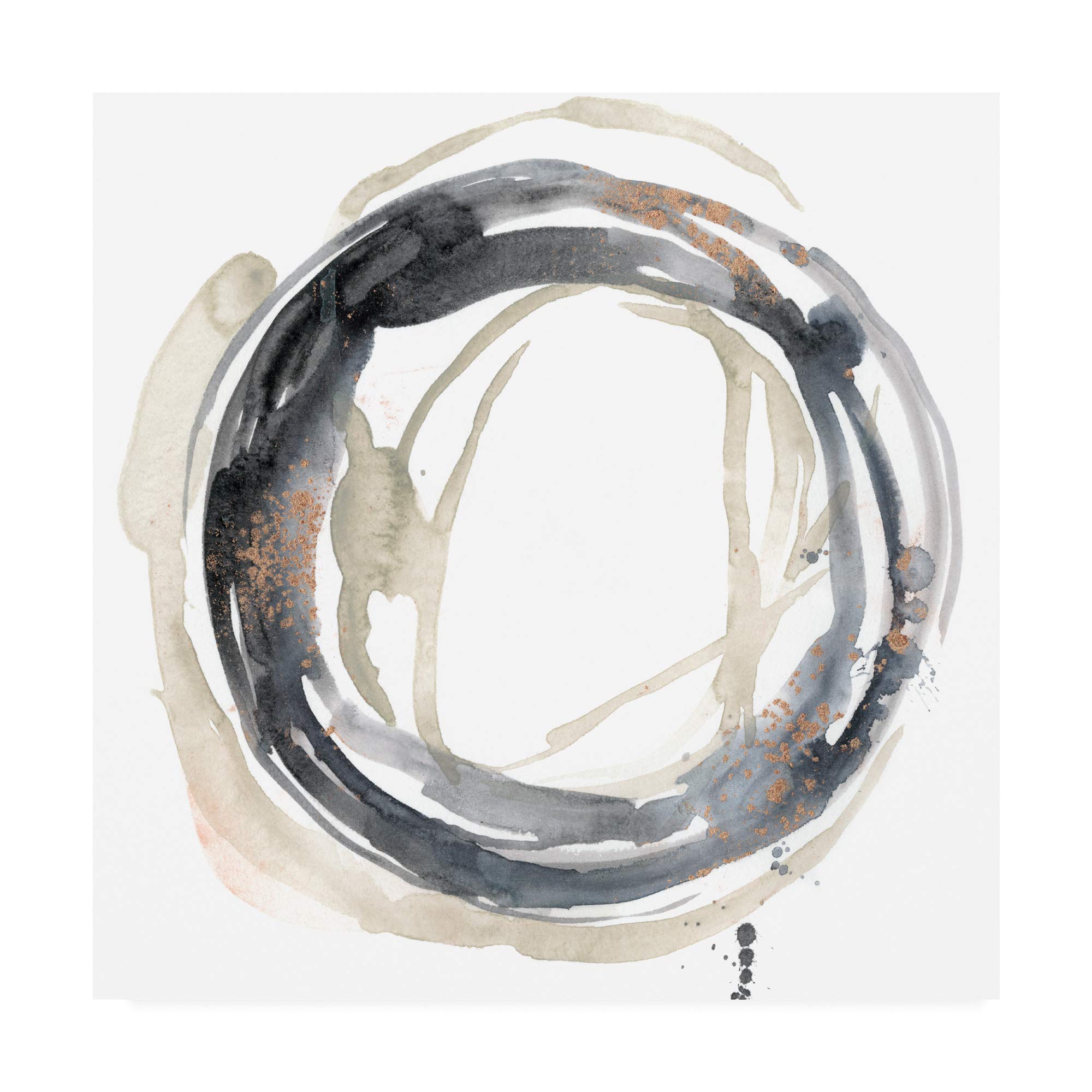 Jennifer Goldberger Neutral Revolution II Framed Art Print 18x18 - Modern Abstract Wall Decor for Living Room, Bedroom & Office