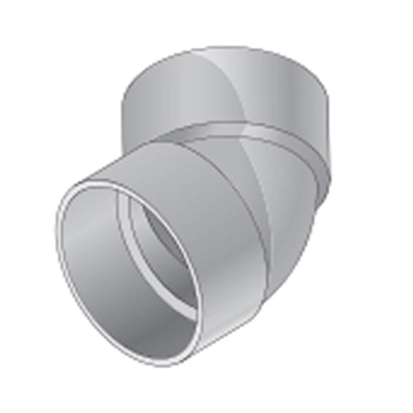 6 Inch PVC 45 Degree Elbow Fitting - NDS 6P03 for Plumbing, Drainage & Irrigation Systems - Heavy Duty DWV Pipe Connector for Home, Garden & Construction Use