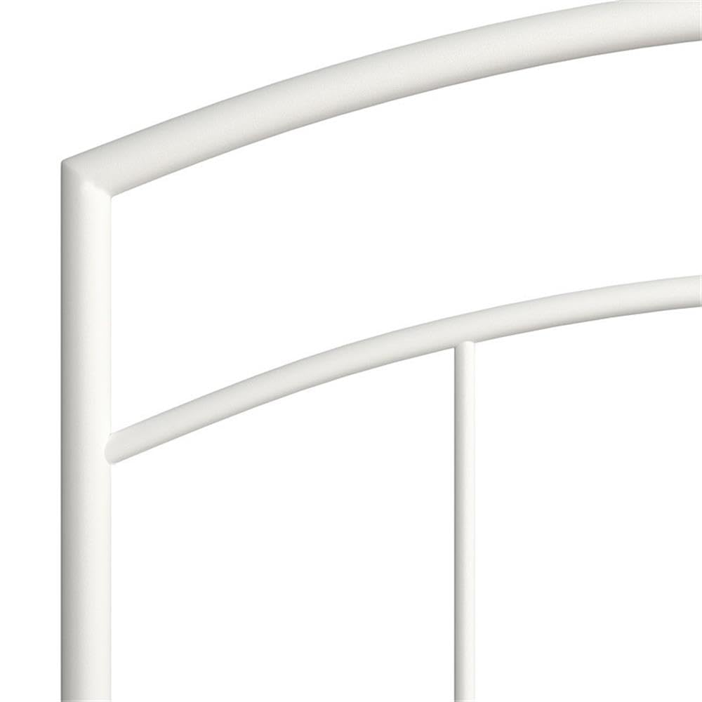 Rosebery Kids Modern Metal Twin Bed Frame - White Textured Finish | Sturdy & Safe for Children's Bedroom, Guest Room or Dormitory