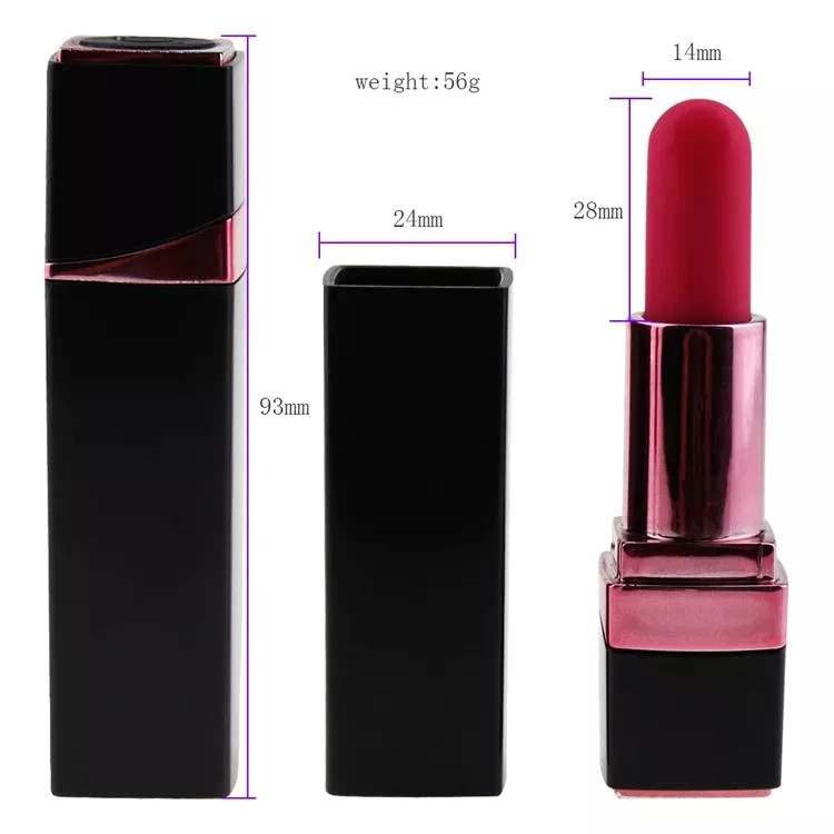Discreet Lipstick Vibrator - Rechargeable 10-Speed Clitoral Stimulator, Ultra Quiet & Waterproof Mini Massager for Women - Black | Perfect for Travel, Discreet Pleasure & Solo Play