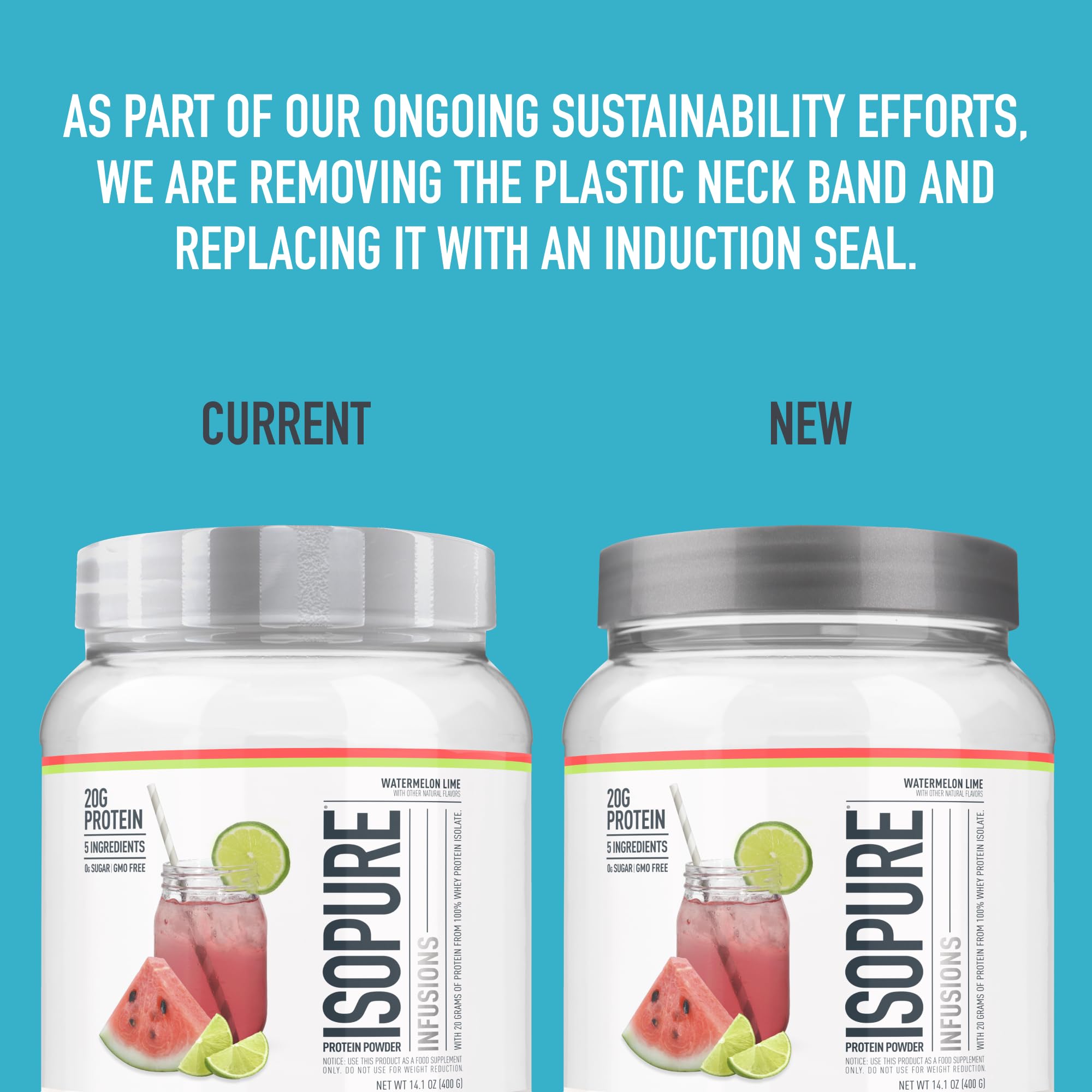 Isopure Clear Whey Isolate Protein Powder - Lactose Free, Gluten Free, Naturally Flavored Mixed Berry - 20g Protein Per Serving (14.1 Oz, 16 Servings) | Post-Workout Recovery & Healthy Lifestyle Supplement
