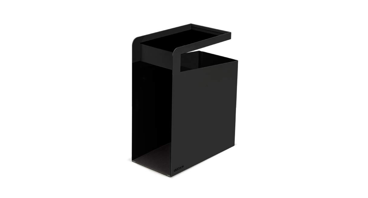 UPLIFT Desk Hanging Storage Cubby Organizer - Black Fabric Wall Mount Shelf for Office, Dorm Room, or Closet Organization - Perfect for Storing Books, Supplies & Accessories