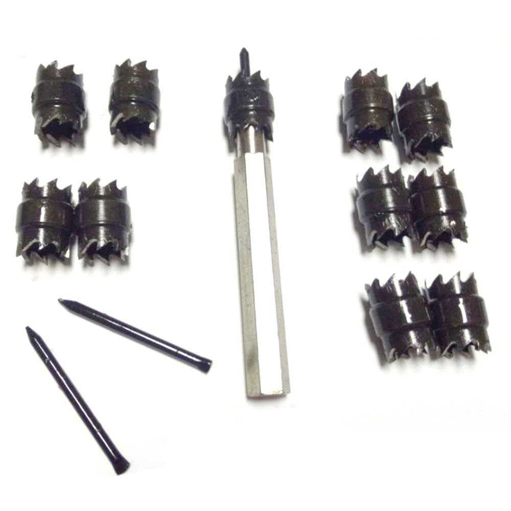 13-Piece High-Speed Double-Sided Spot Weld Cutter Drill Bit Set - Replacement Rotary Tool for Metalworking, Automotive Repair & DIY Projects