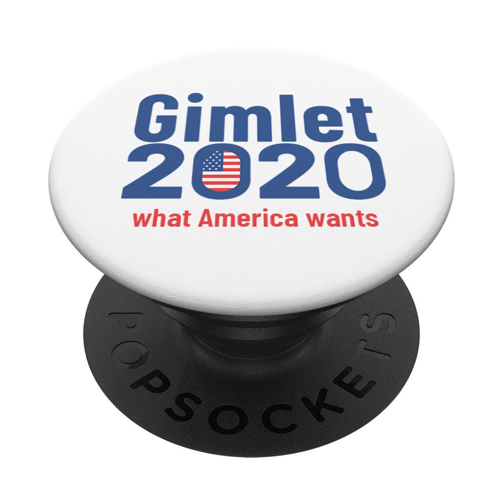 Gimlet 2020 - What America Wants PopSockets PopGrip: Swappable Phone Grip for iPhone, Samsung & Tablets | Perfect for Daily Commute, Work & Travel