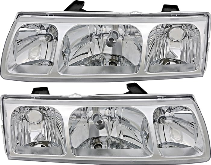 2005 Saturn Vue Halogen Headlight Replacement Set - Driver & Passenger Side Lamps for Improved Night Visibility | Perfect for Road Trips & Nighttime Driving