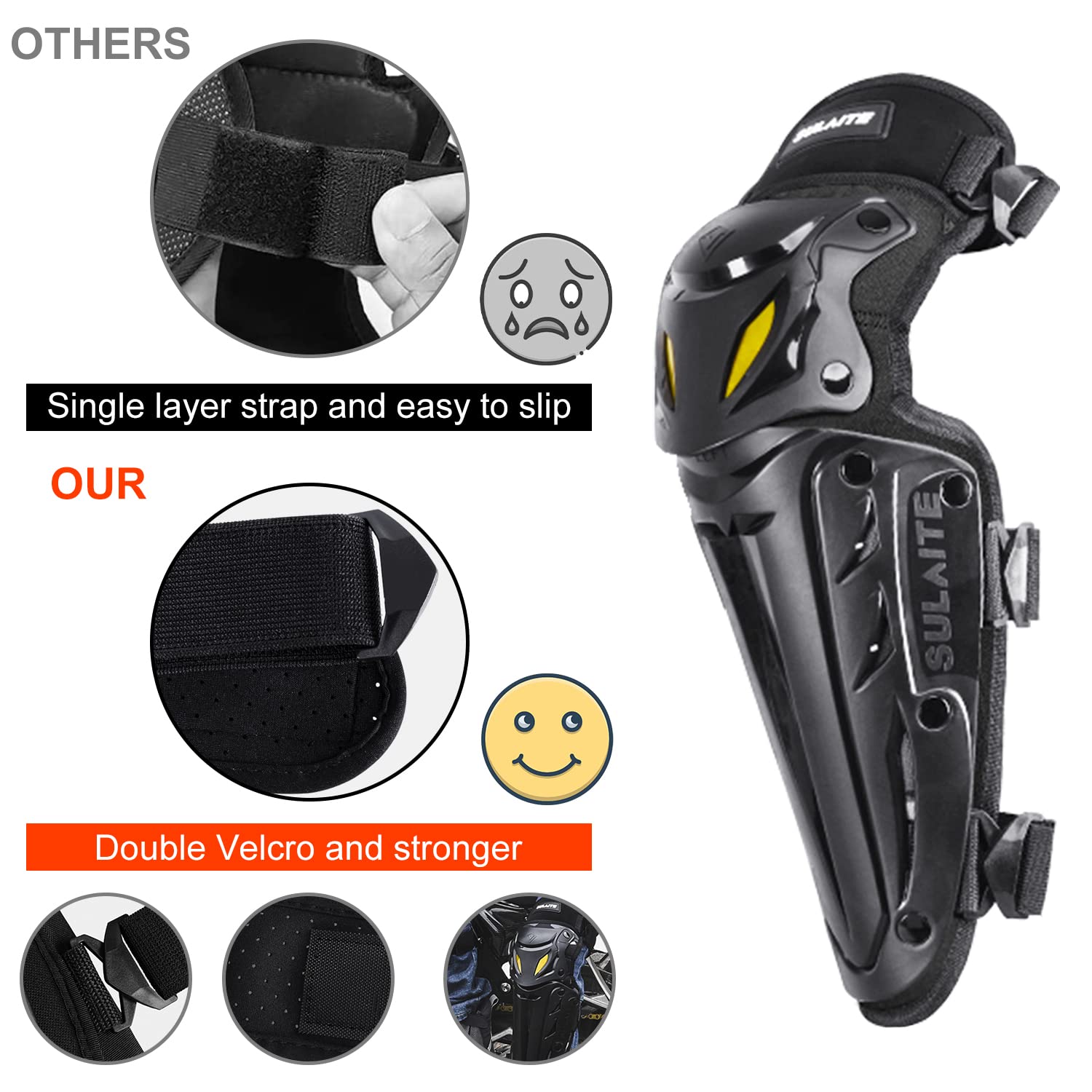 Best Motorcycle Protective Gear Set - Body Armor & Chest Protector with MTB Knee Pads for Dirt Bike Riding - Perfect for Off-Road, Motocross & Adventure Cycling Safety