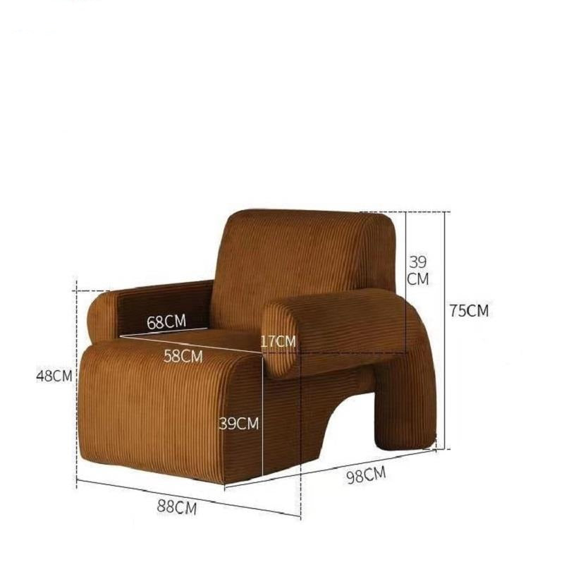 Stylish Corduroy Settee - Plush Comfort for Living Room, Bedroom & Office - Modern Home Decor Furniture