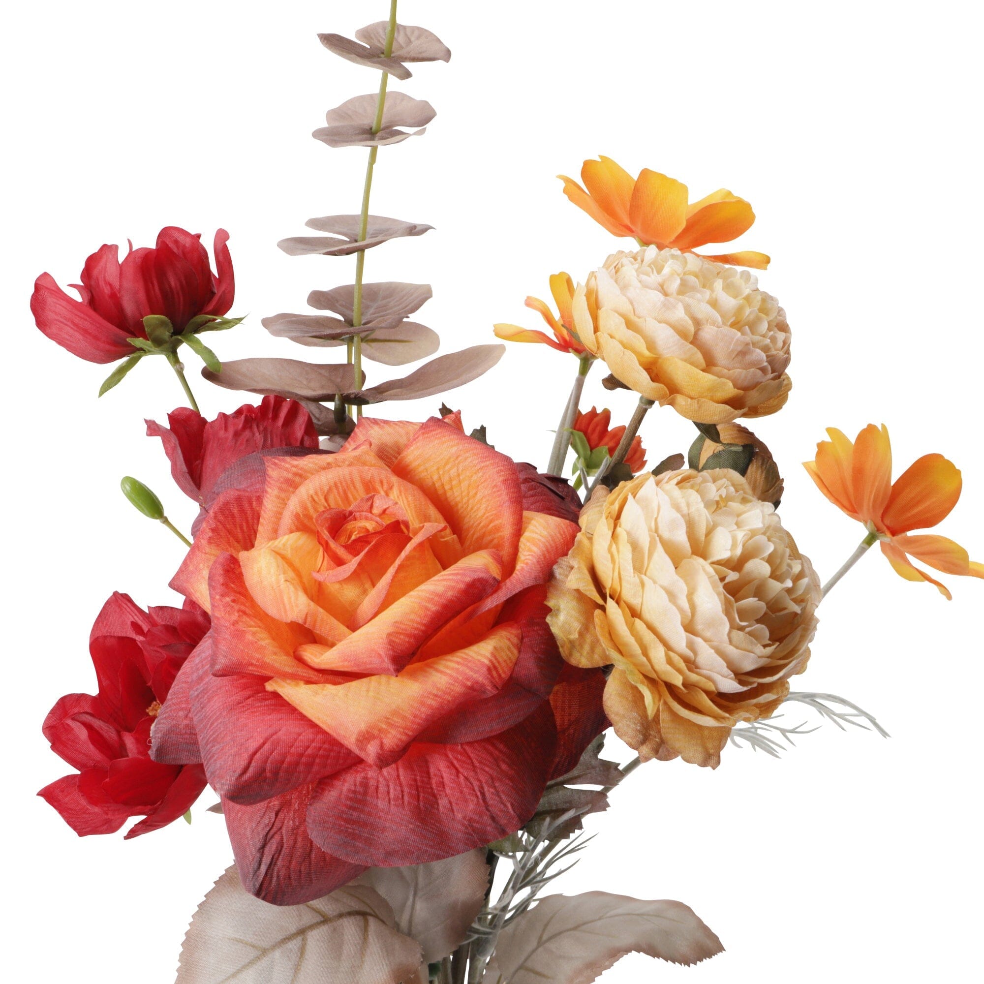 Premium Red Rose & Cosmos Mixed Bouquet - Fresh Cut Flowers for Weddings, Anniversaries & Romantic Gifts