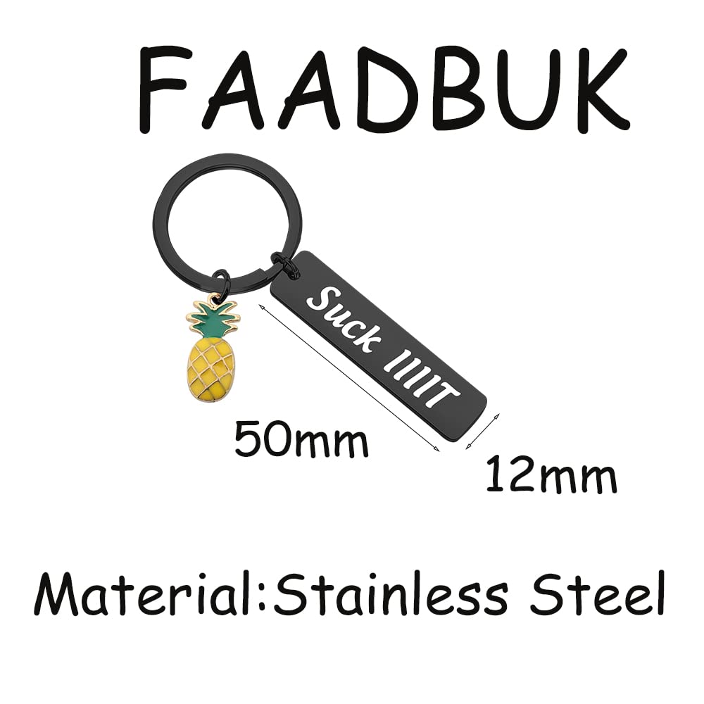 FAADBUK Pineapple Keychain - Psychedelic TV Show Inspired Gift for Fans - Perfect for Keychains, Backpacks, and Party Favors