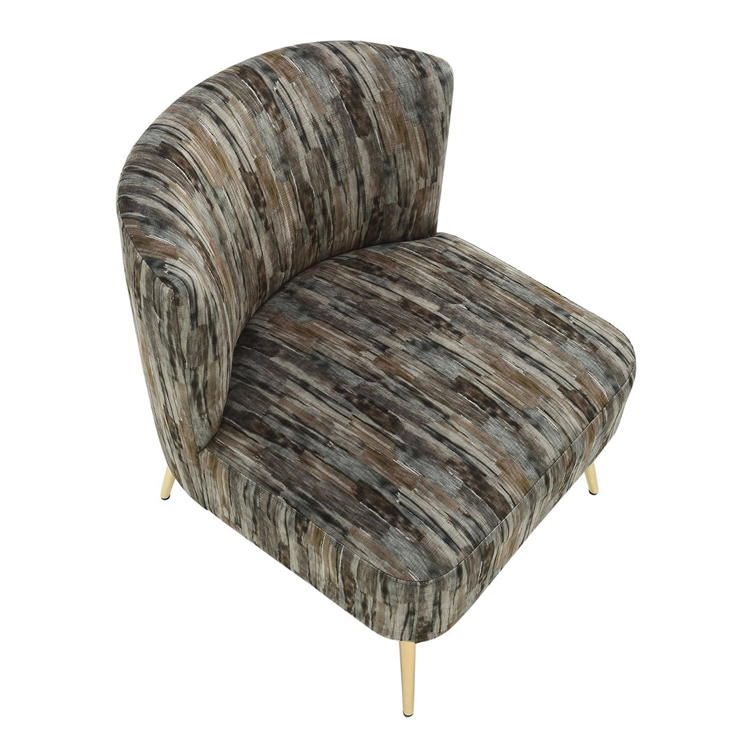 Fran Slipper Chair - Modern Accent Chair for Living Room, Bedroom & Office - Comfortable Upholstered Lounge Chair with Sturdy Wooden Legs - Perfect for Reading, Relaxing & Small Spaces