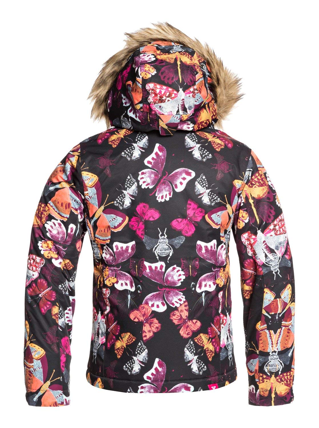 Roxy American Pie Girl Jacket - Stylish Winter Coat for Teens, Water-Resistant & Warm Outerwear for School, Snow, and Outdoor Activities
