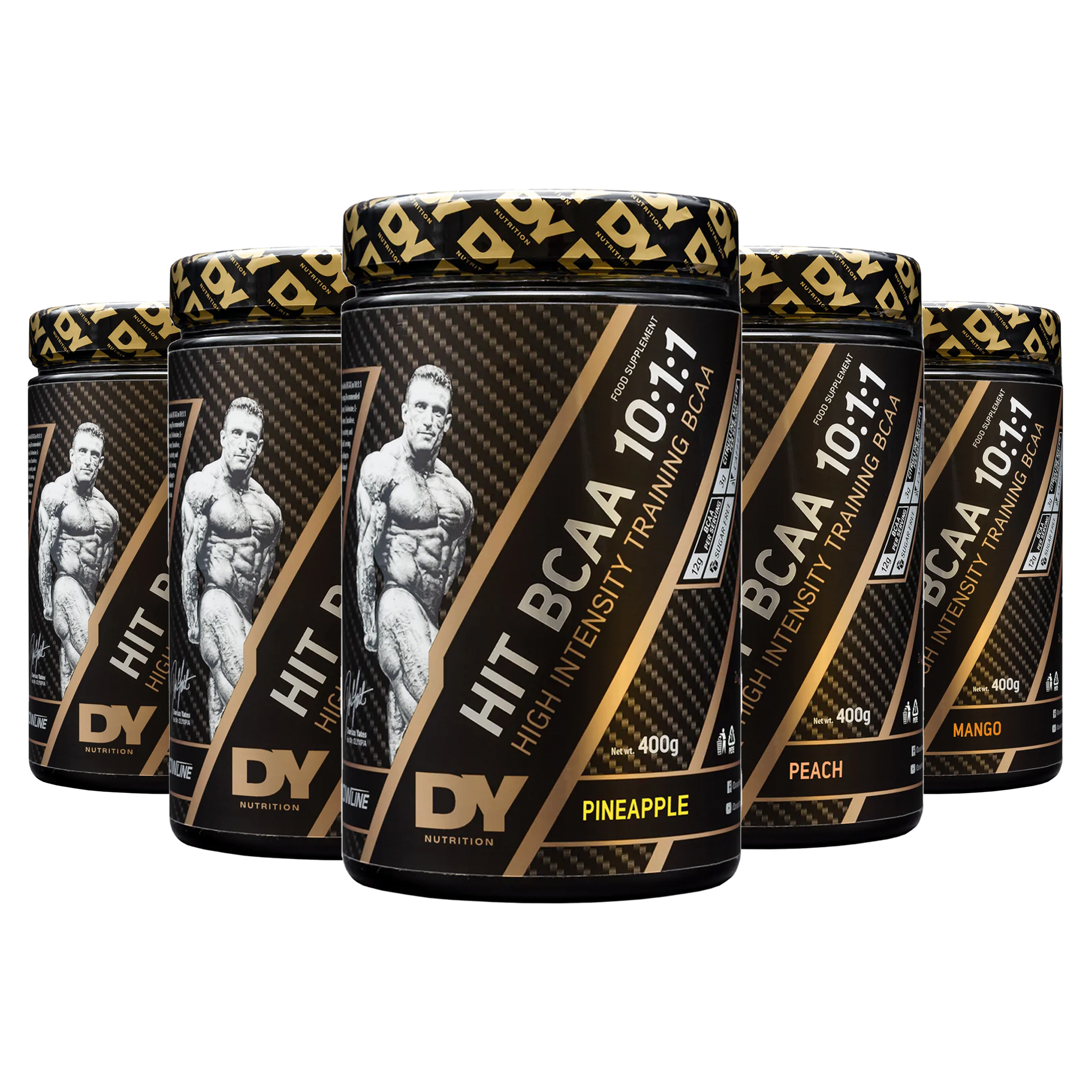 Dorian Yates DY Nutrition Hit BCAA 10:1:1 400g Powder - Premium Branched-Chain Amino Acids for Muscle Recovery & Growth - Ideal for Post-Workout, Fitness & Bodybuilding